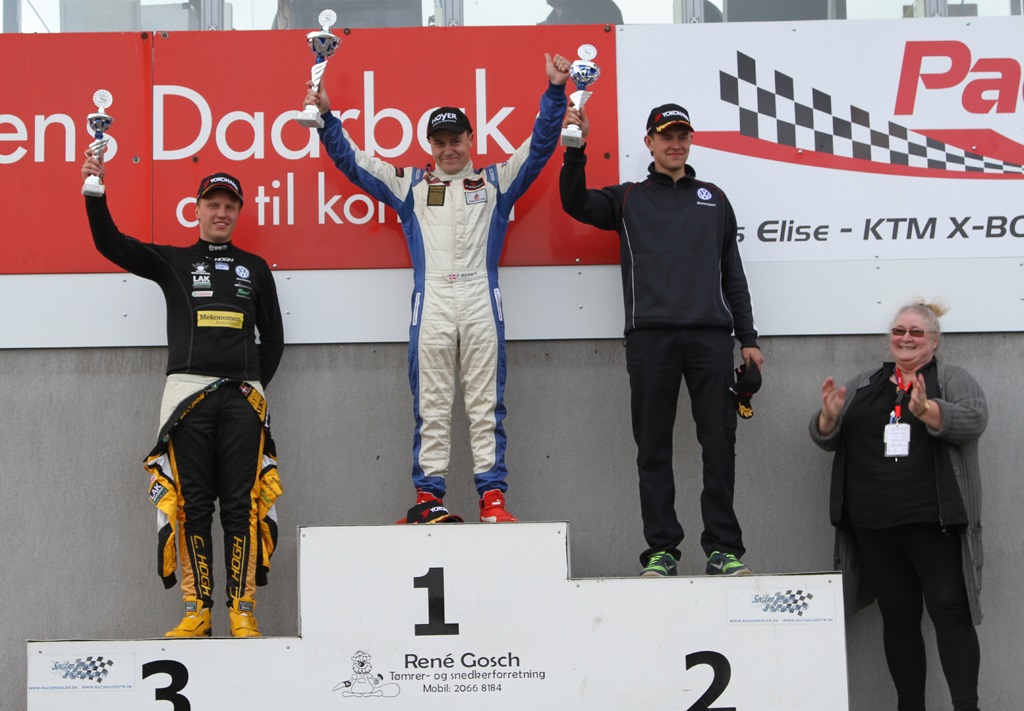 Frederik Nymark, Kasper H Jensen og Christian Høgh.
(Foto: Motorsporten.dk)